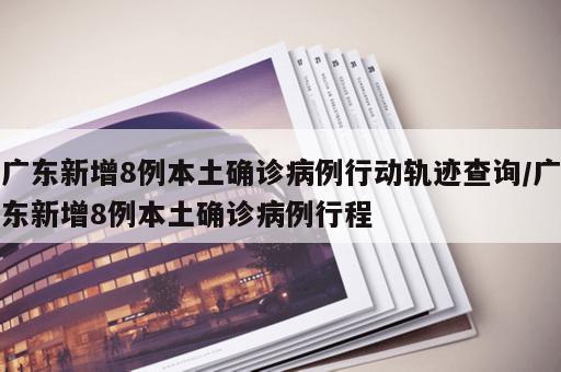 广东新增8例本土确诊病例行动轨迹查询/广东新增8例本土确诊病例行程