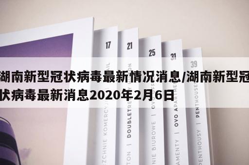 湖南新型冠状病毒最新情况消息/湖南新型冠状病毒最新消息2020年2月6日
