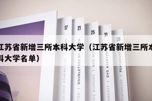 江苏省新增三所本科大学（江苏省新增三所本科大学名单）