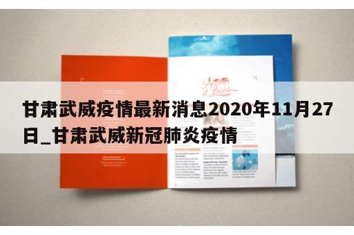甘肃武威疫情最新消息2020年11月27日_甘肃武威新冠肺炎疫情