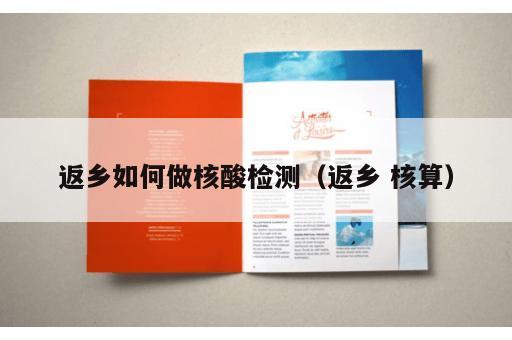 返乡如何做核酸检测（返乡 核算）