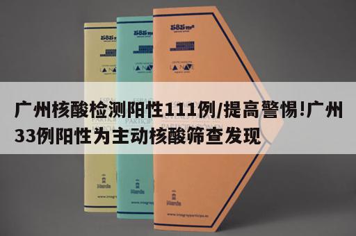 广州核酸检测阳性111例/提高警惕!广州33例阳性为主动核酸筛查发现