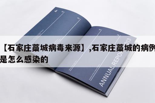 【石家庄藁城病毒来源】,石家庄藁城的病例是怎么感染的