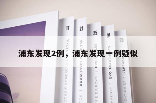 浦东发现2例，浦东发现一例疑似